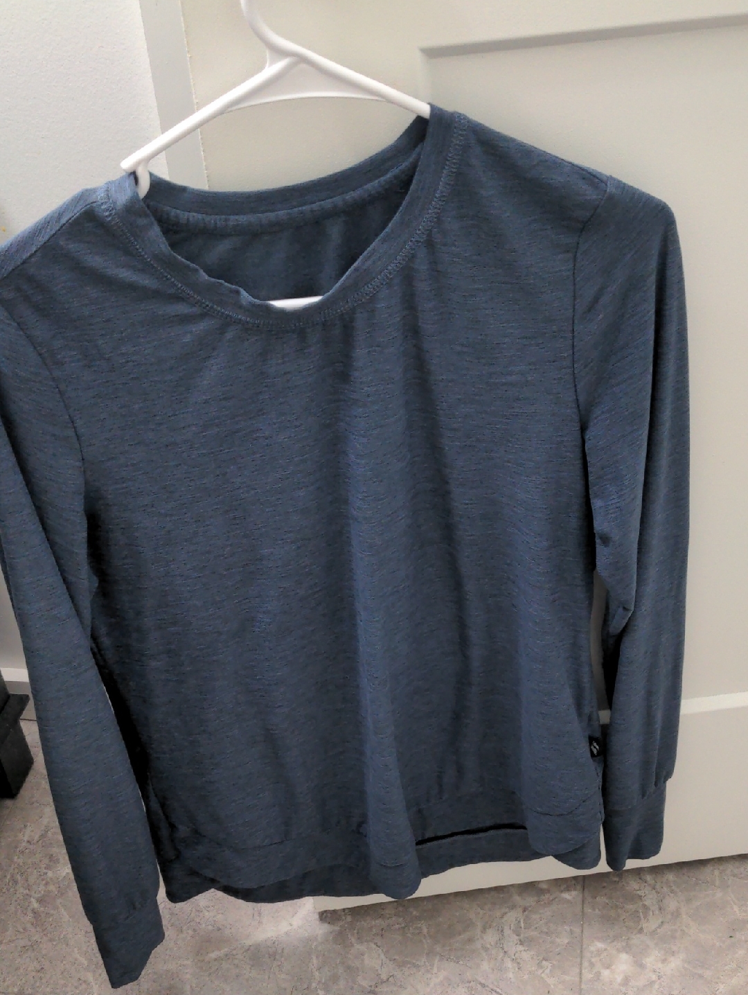 Simple Slate Blue Long Sleeve Tee